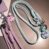 Mobile phone lanyard womens crossbody adjustable ponytail braided rope long cartoon cute pendant outdoor travel