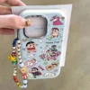 iPhone Phone Case Manga Crayon Shin chan ParkLanyard Soft Cover