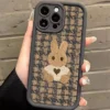 Phone Case For iPhone Sweater Rabbit Pattern Cover