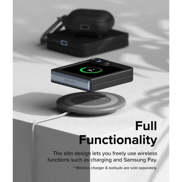 Slim for Galaxy Z Flip 6  Z Flip 5 Solid Hard PC Protective Cover Case